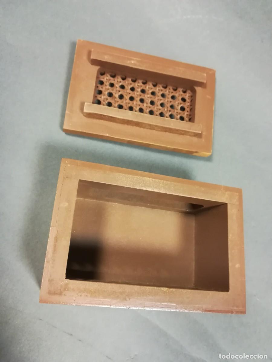 Antig&uuml;edades: CAJA RECTANGULAR IMITACION BAMBU CON CELOSIA - Foto 4