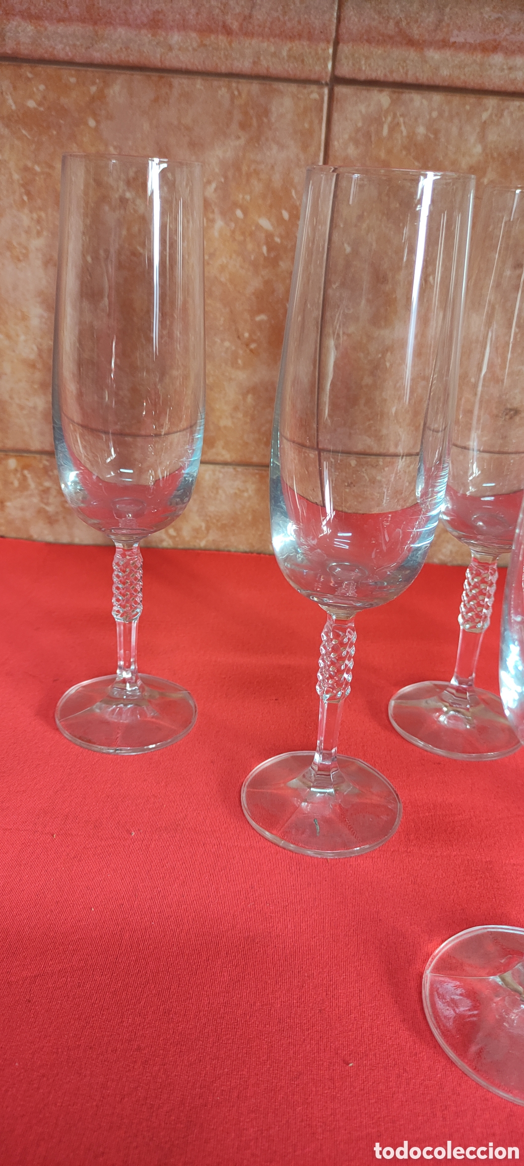 Antig&uuml;edades: JUEGO 6 COPAS CAVA - Foto 3