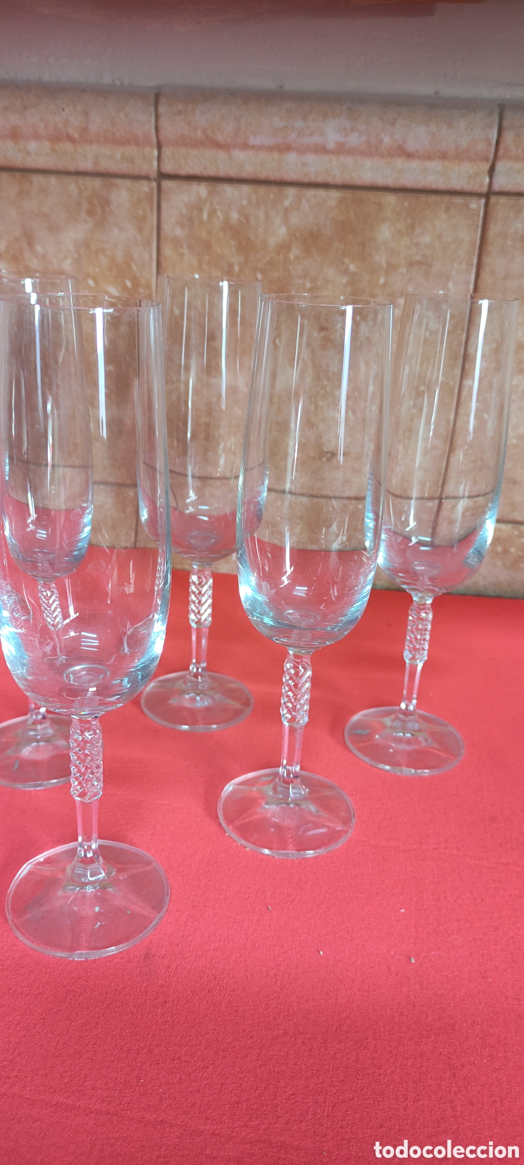 Antig&uuml;edades: JUEGO 6 COPAS CAVA - Foto 4