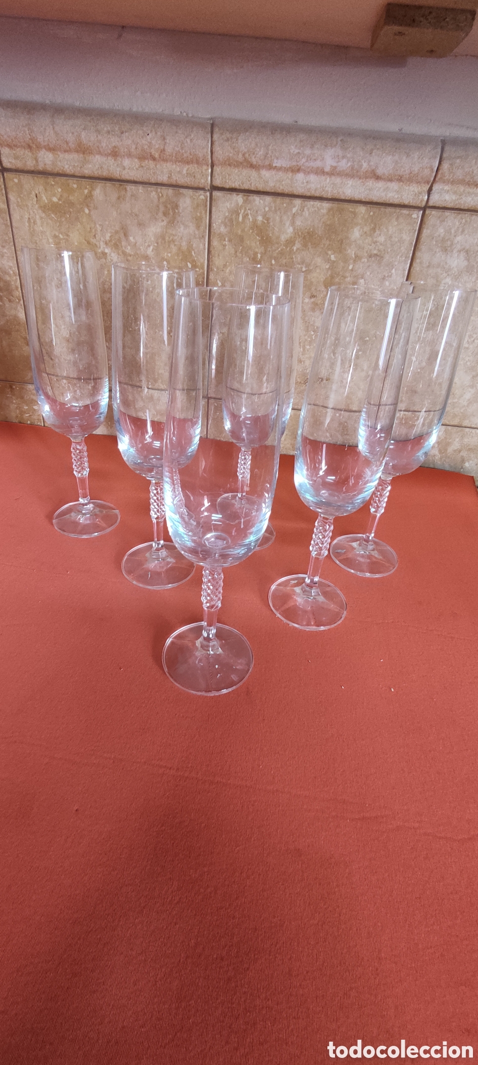 Antig&uuml;edades: JUEGO 6 COPAS CAVA - Foto 5