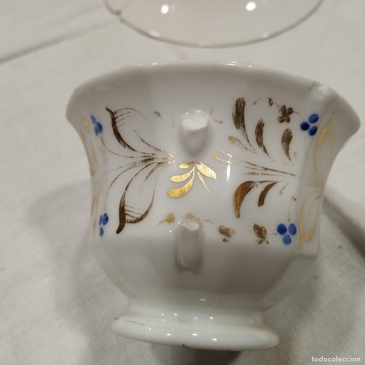 Antig&uuml;edades: TAZA Y PLATO DE &Eacute;POCA ISABELINA - Foto 3