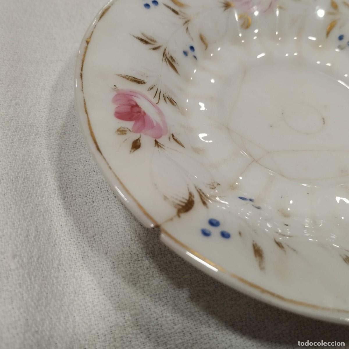 Antig&uuml;edades: TAZA Y PLATO DE &Eacute;POCA ISABELINA - Foto 4