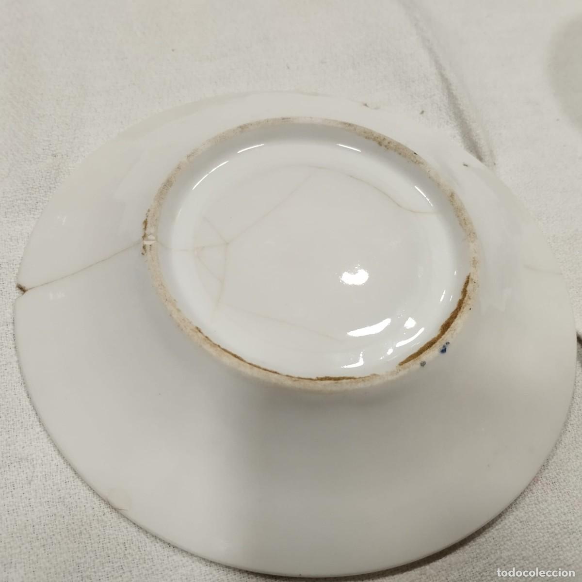 Antig&uuml;edades: TAZA Y PLATO DE &Eacute;POCA ISABELINA - Foto 5