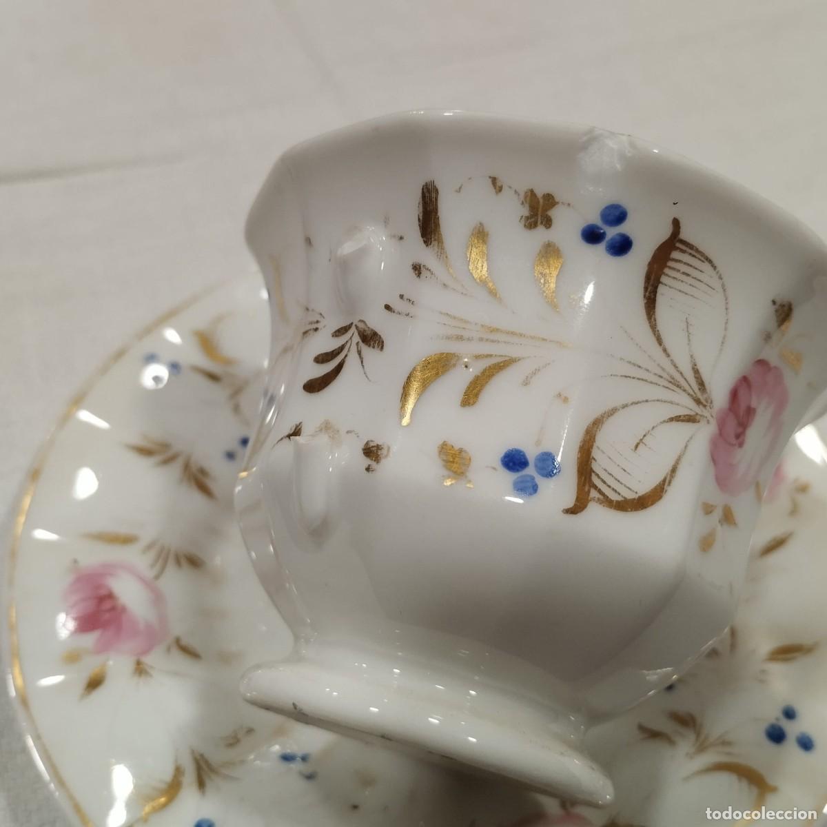 Antig&uuml;edades: TAZA Y PLATO DE &Eacute;POCA ISABELINA - Foto 6