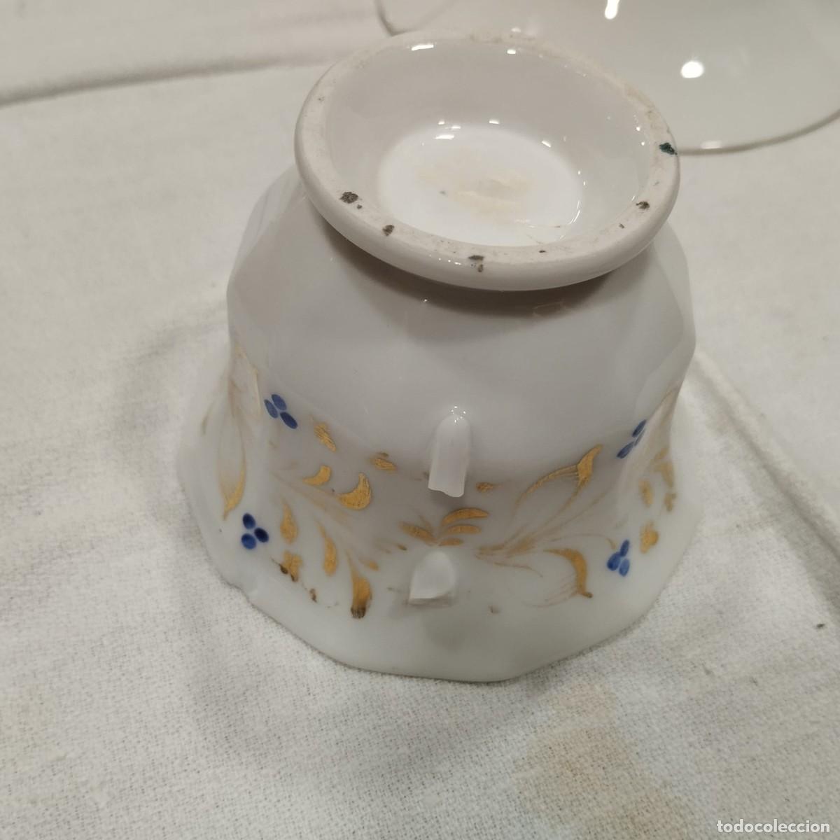 Antig&uuml;edades: TAZA Y PLATO DE &Eacute;POCA ISABELINA - Foto 7