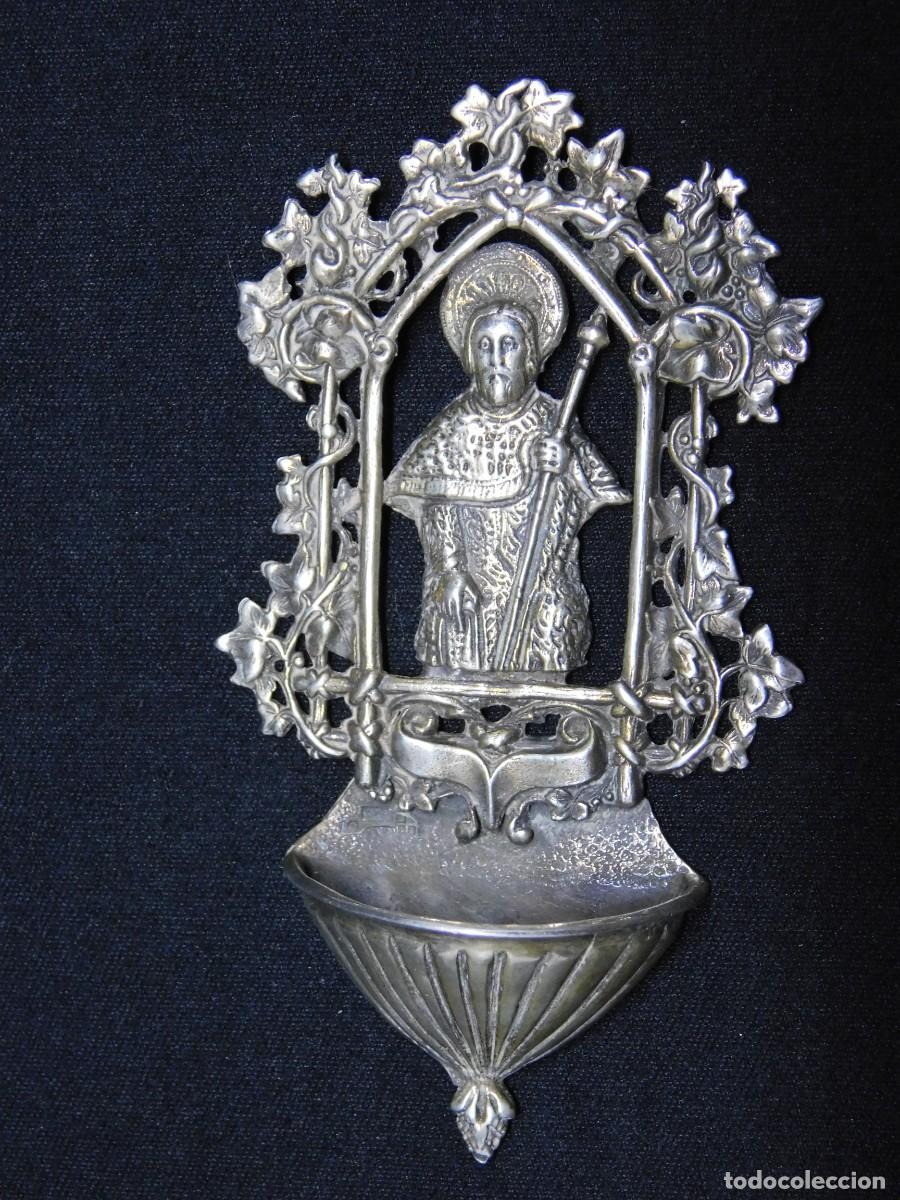 Antig&uuml;edades: BENDITERA DE PLATA - Foto 7