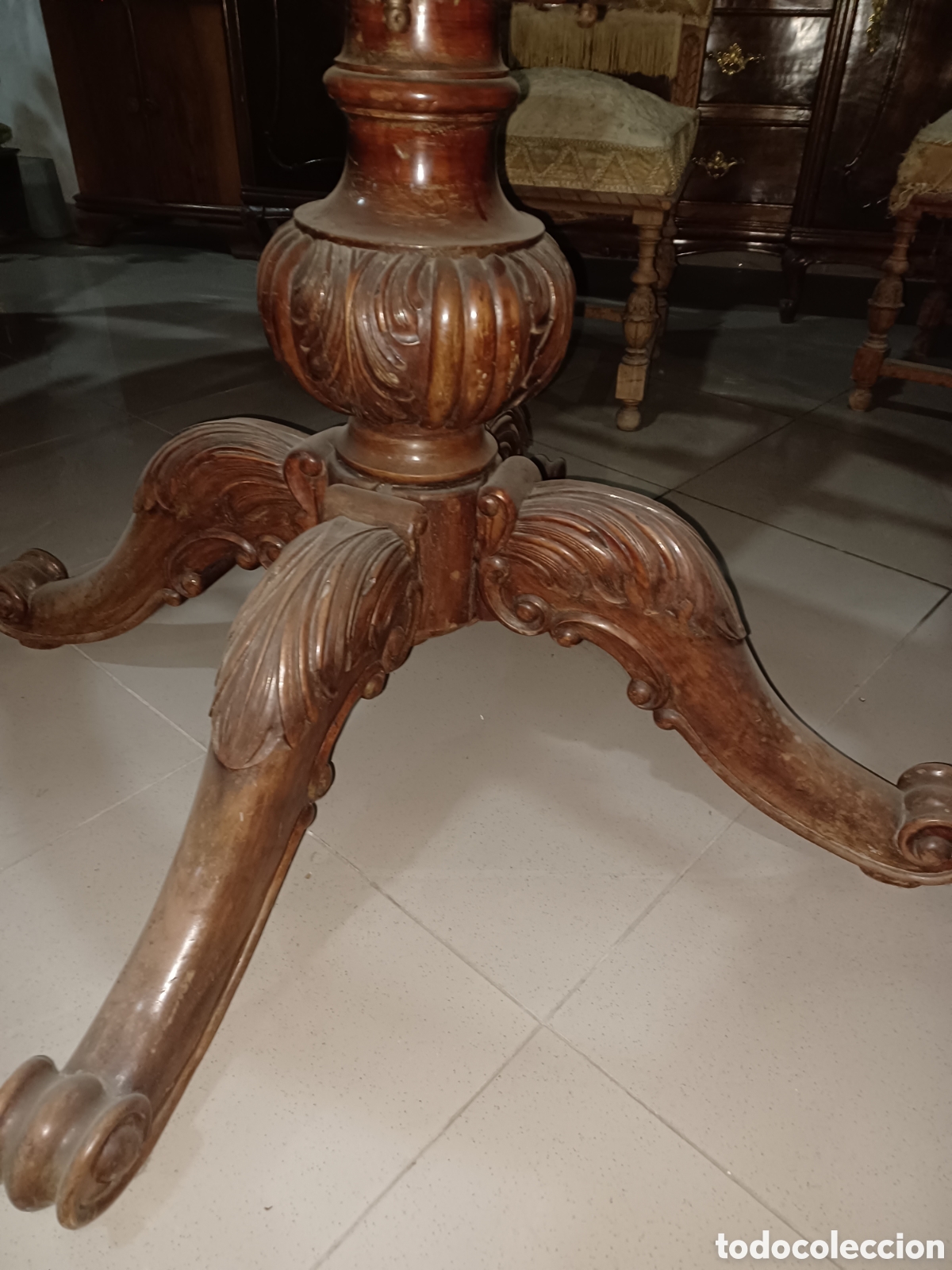 Antig&uuml;edades: Mesa de caoba extensible - Foto 5