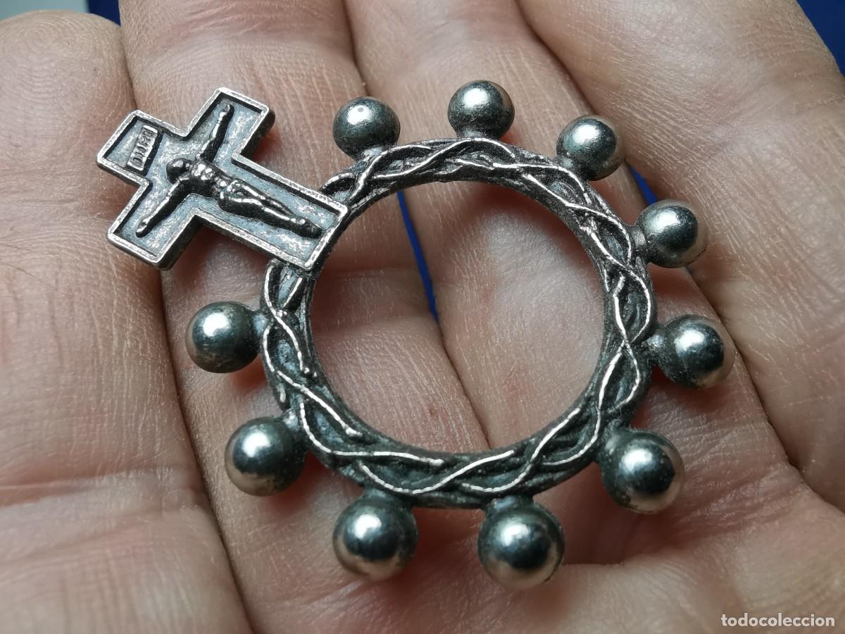 Antig&uuml;edades: ROSARIO DE DEDO-PLATA DE LEY 925 - Foto 8