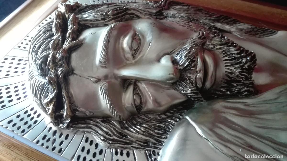Antig&uuml;edades: CUADRO ROSTRO CRISTO (BA&Ntilde;ADO EN PLATA) - Foto 11