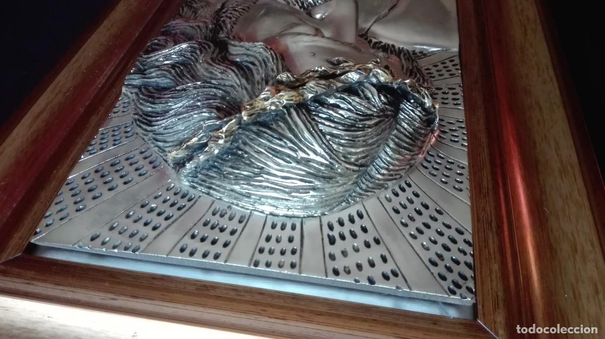 Antig&uuml;edades: CUADRO ROSTRO CRISTO (BA&Ntilde;ADO EN PLATA) - Foto 13