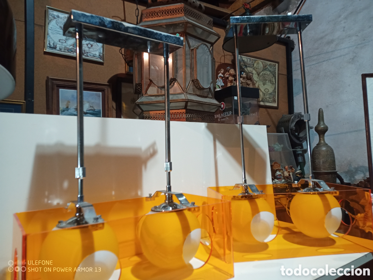 Antig&uuml;edades: Pareja l&aacute;mparas metacrilato - Foto 3