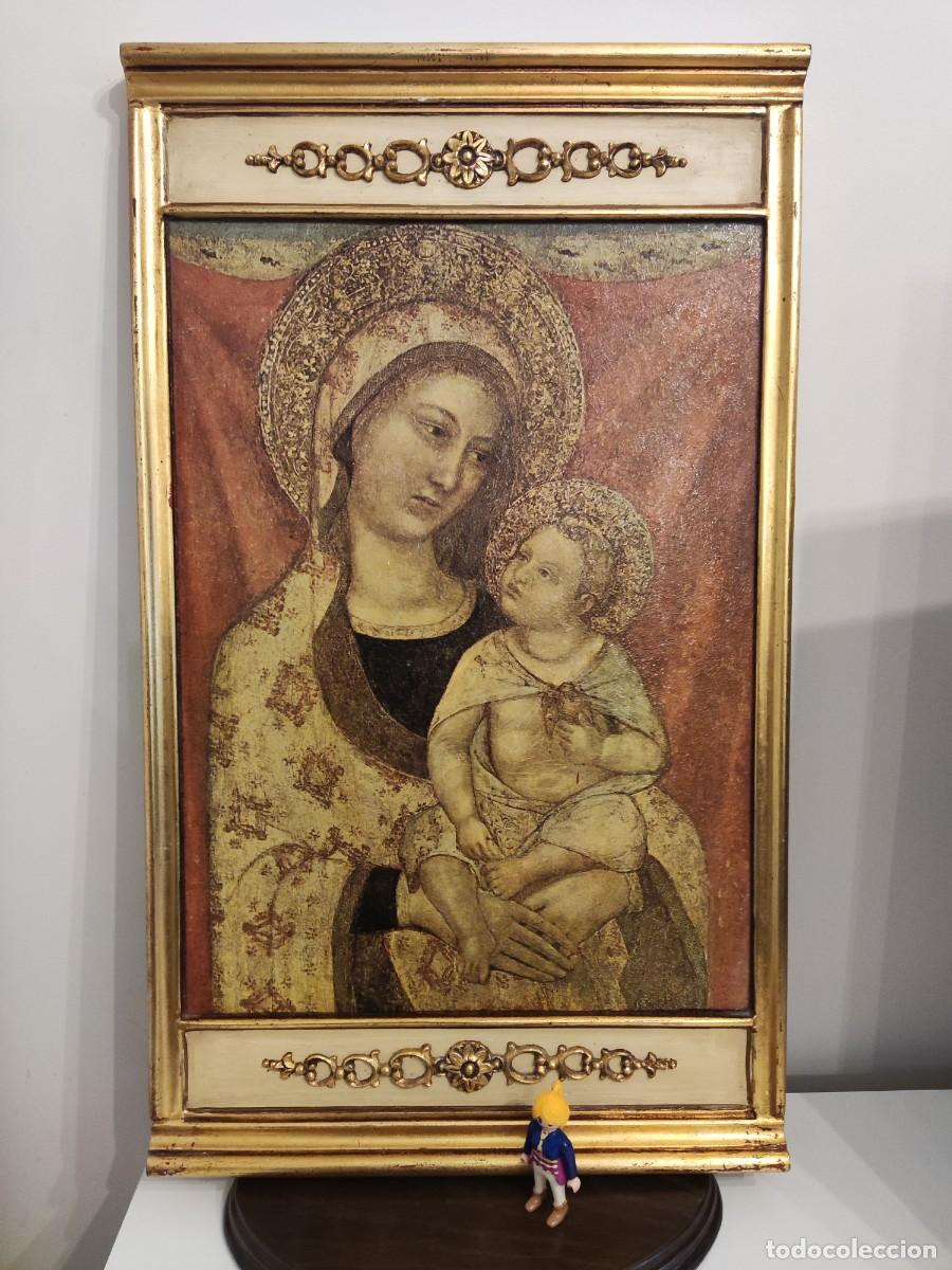 Antig&uuml;edades: RETABLO MADERA VIRGEN NI&Ntilde;O - Foto 2