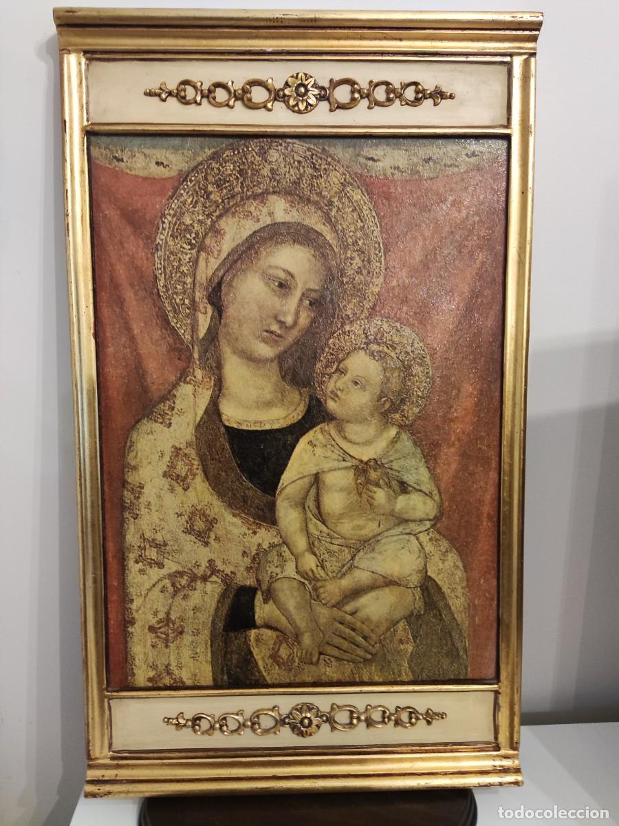 Antig&uuml;edades: RETABLO MADERA VIRGEN NI&Ntilde;O - Foto 4
