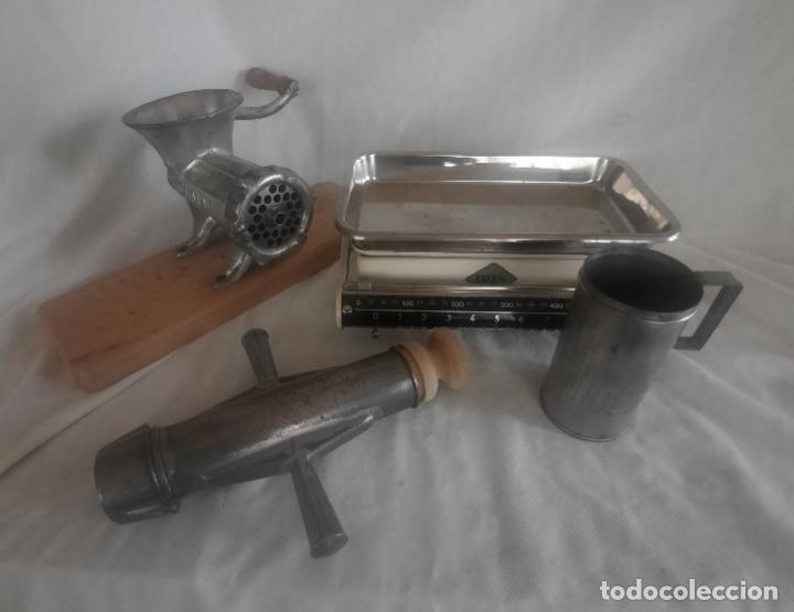 Antig&uuml;edades: LOTE DE 4 UTENSILIOS DE COCINA. - Foto 1