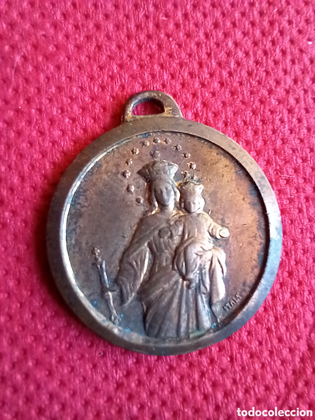 Antig&uuml;edades: ANTIGUA MEDALLA RELIGIOSA - Foto 2
