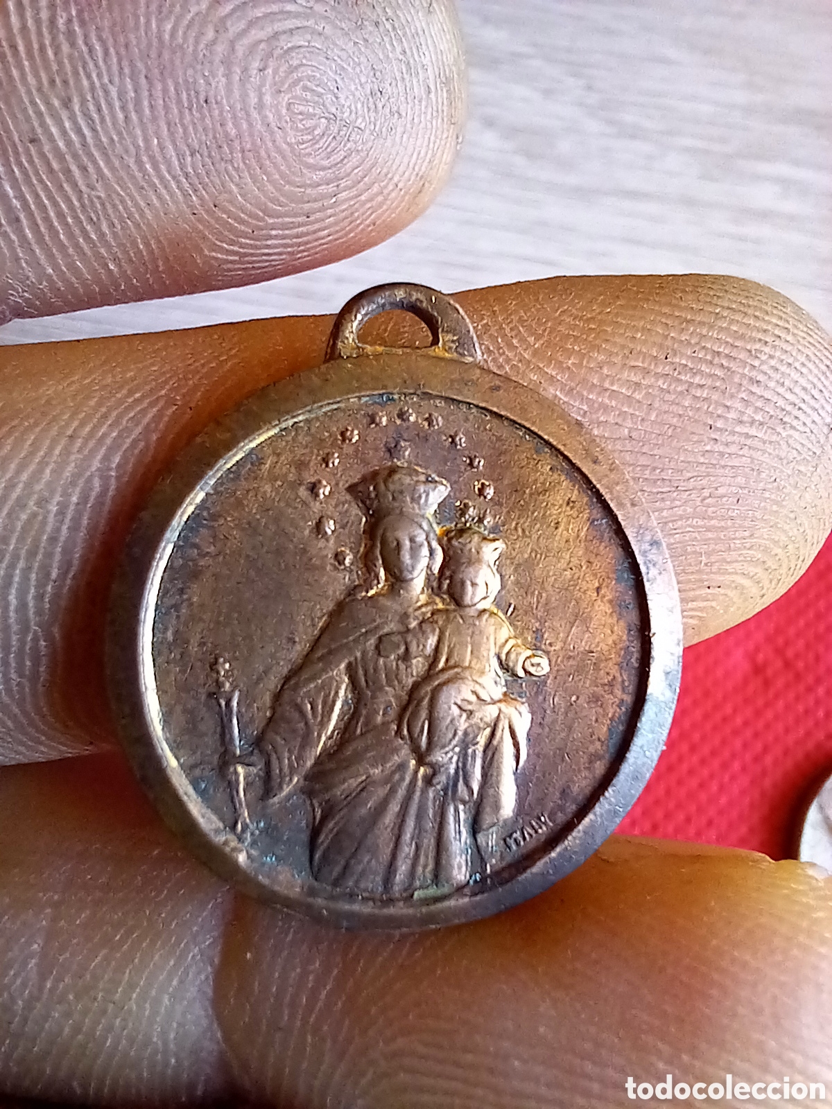 Antig&uuml;edades: ANTIGUA MEDALLA RELIGIOSA - Foto 3
