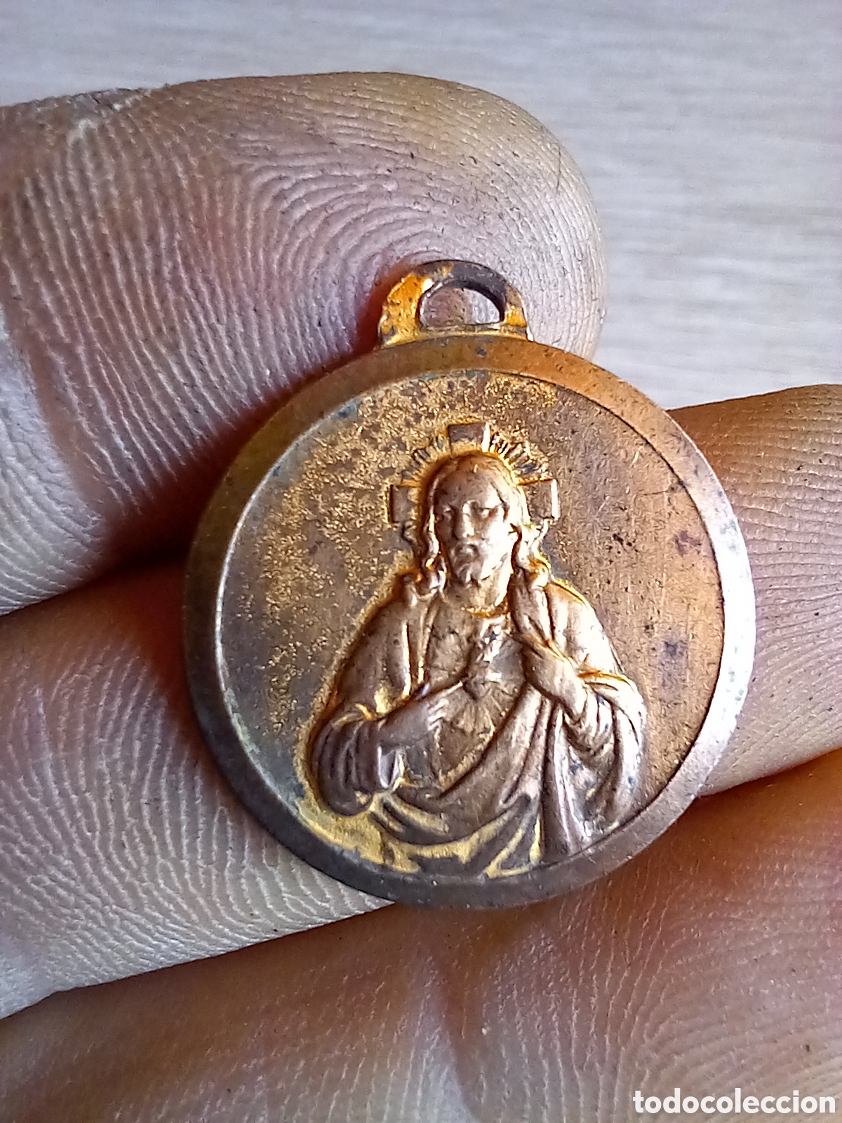 Antig&uuml;edades: ANTIGUA MEDALLA RELIGIOSA - Foto 4