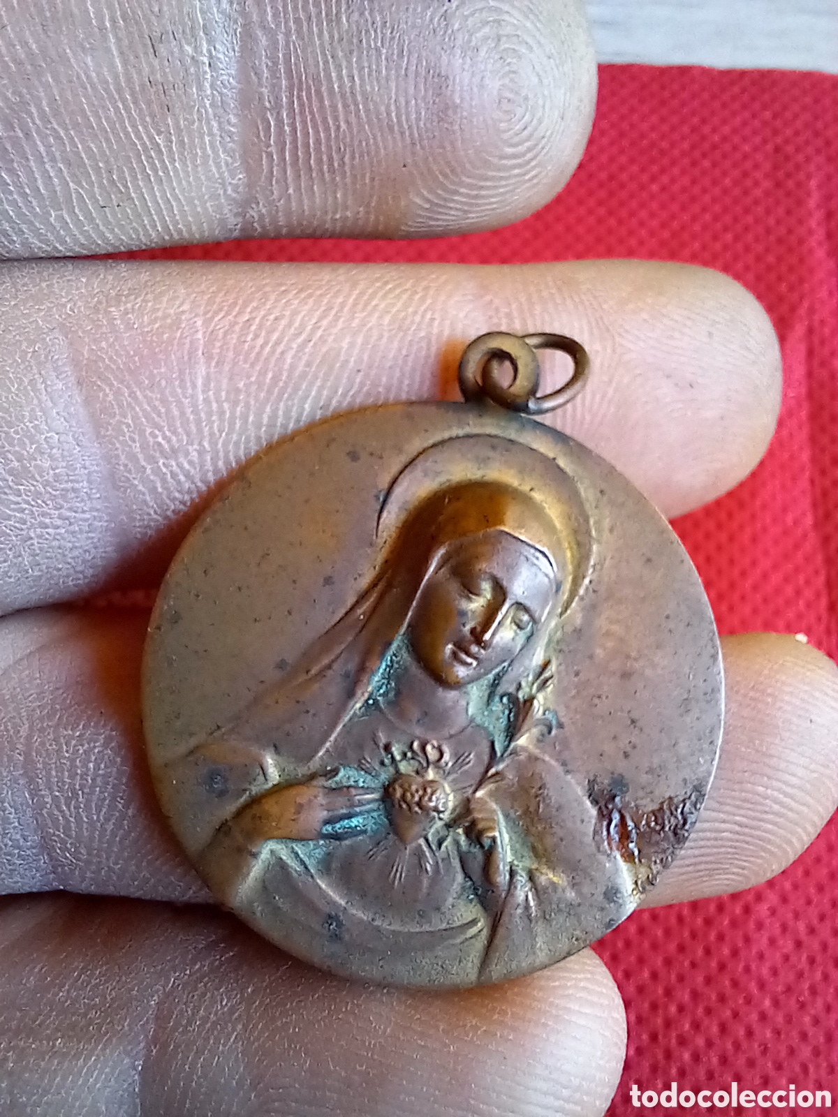 Antig&uuml;edades: MEDALLA RELIGIOSA VIRGEN - Foto 4
