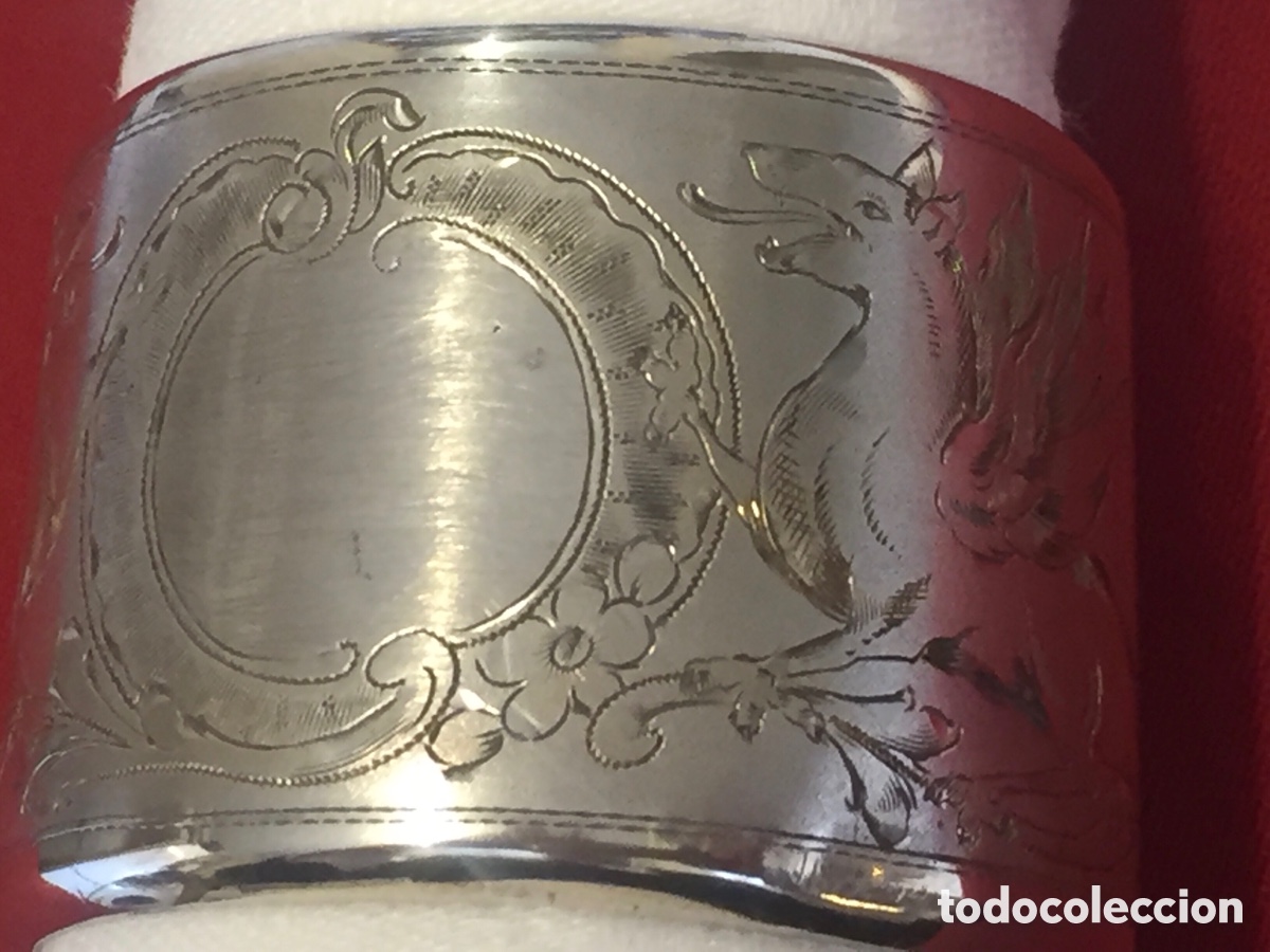 Antig&uuml;edades: SERVILLETEROS PLATA 800 - Foto 5