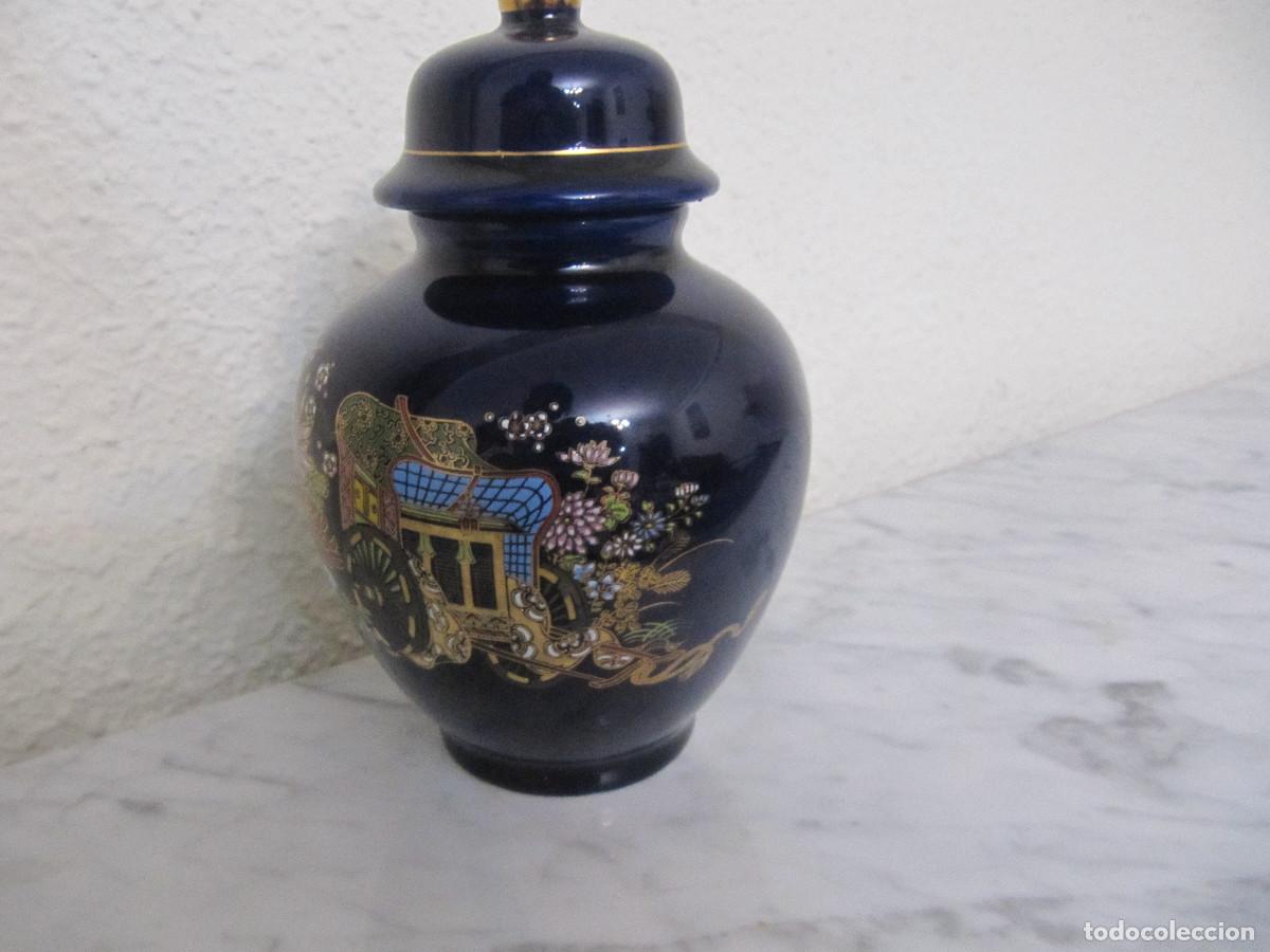 Antig&uuml;edades: Tibor japon&eacute;s azul cobalto - Foto 4