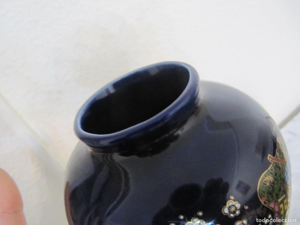 Antig&uuml;edades: Tibor japon&eacute;s azul cobalto - Foto 10