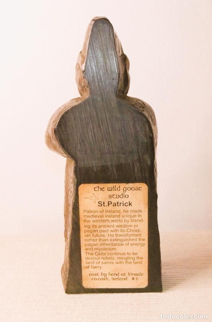 Antig&uuml;edades: IMAGEN DE ST. PATRICK EN RESINA Y BRONCE - Foto 5