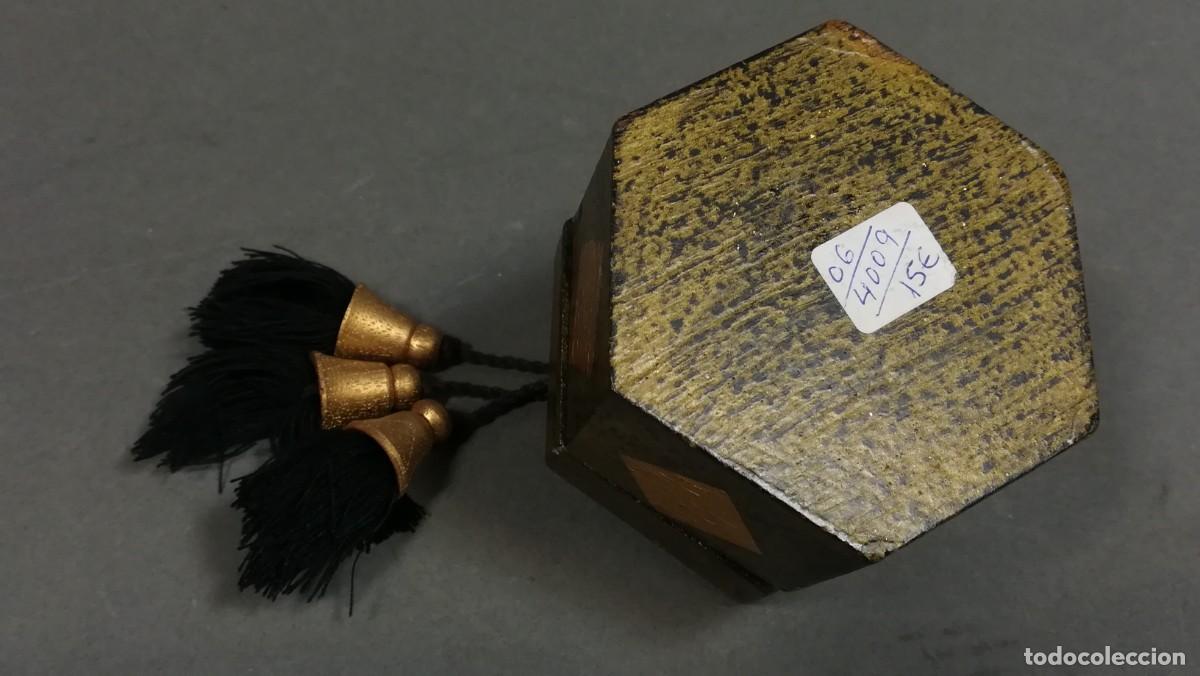 Antig&uuml;edades: CAJA DECORATIVA HEXAGONAL - Foto 4