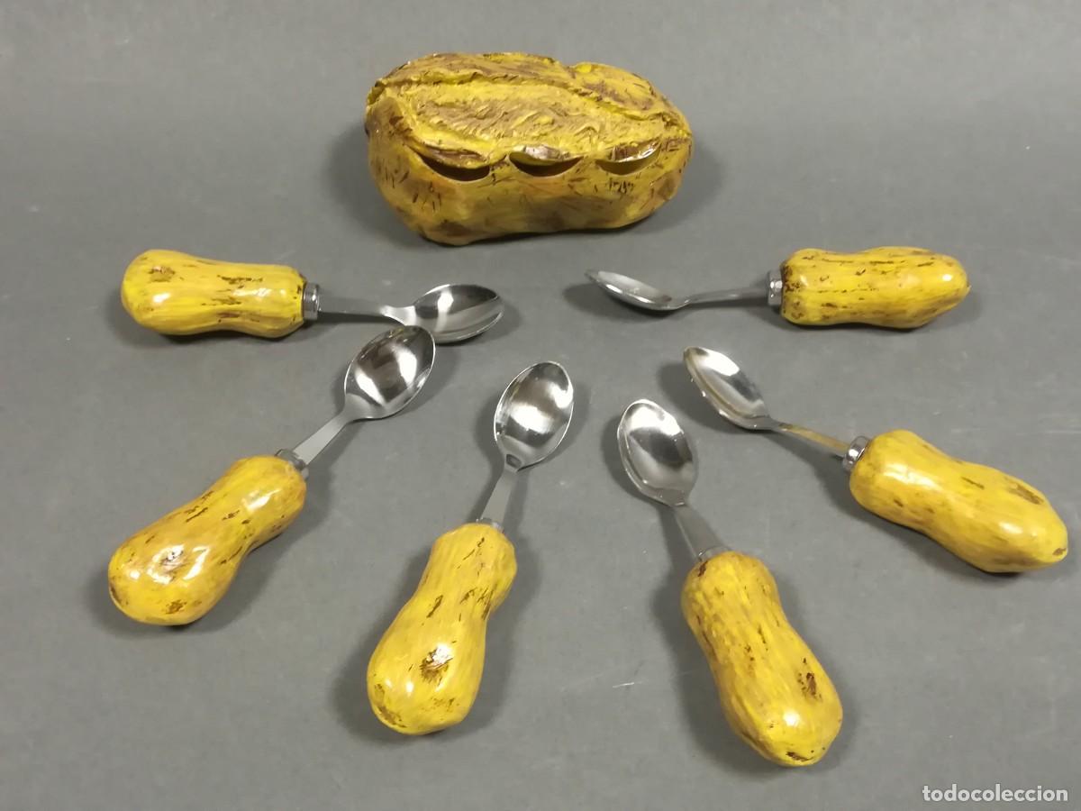 Antig&uuml;edades: CUCHARITAS PATATA POSTRE - Foto 2