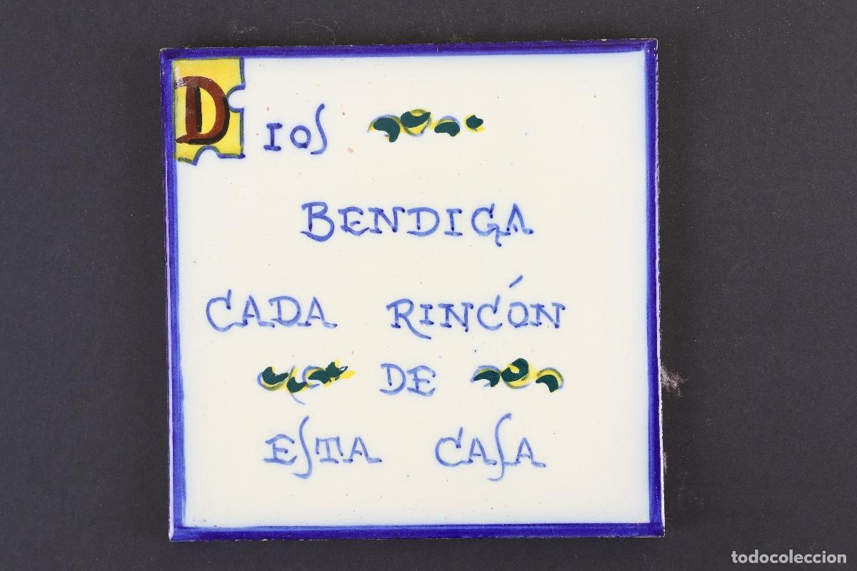 Antig&uuml;edades: AZULEJOS CON REFRANES DEL SIGLO XIX - Foto 1