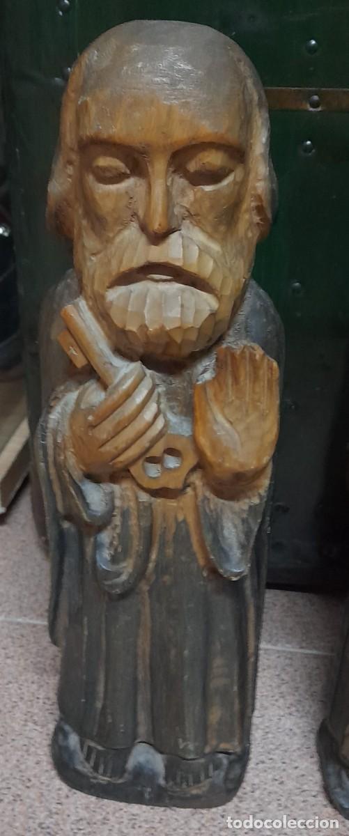Antig&uuml;edades: 3 TALLAS DE MADERA - Foto 2