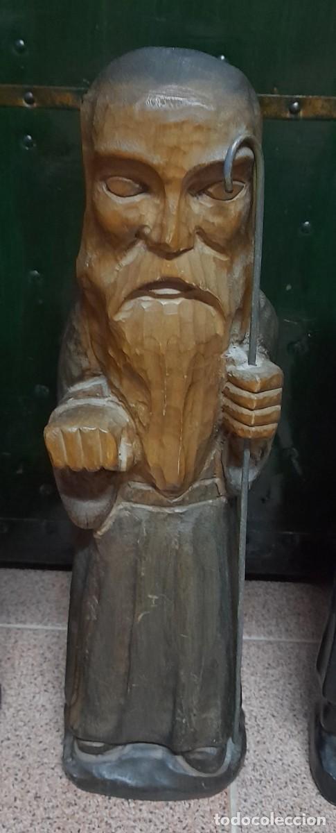 Antig&uuml;edades: 3 TALLAS DE MADERA - Foto 3