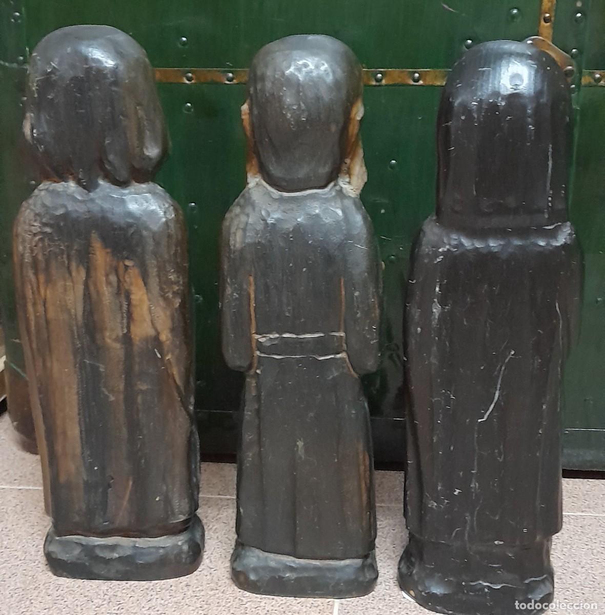 Antig&uuml;edades: 3 TALLAS DE MADERA - Foto 6