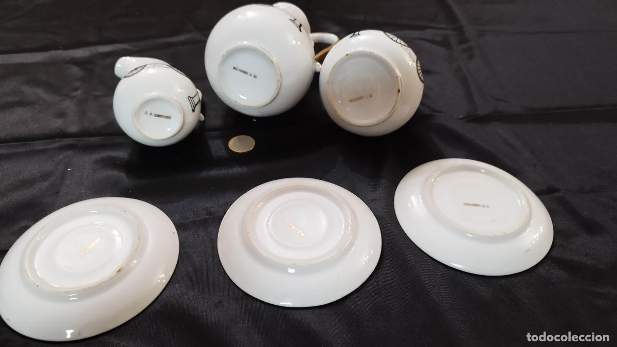 Antig&uuml;edades: Juego de cafe limoges -Rolls royce Incompleto - Foto 3