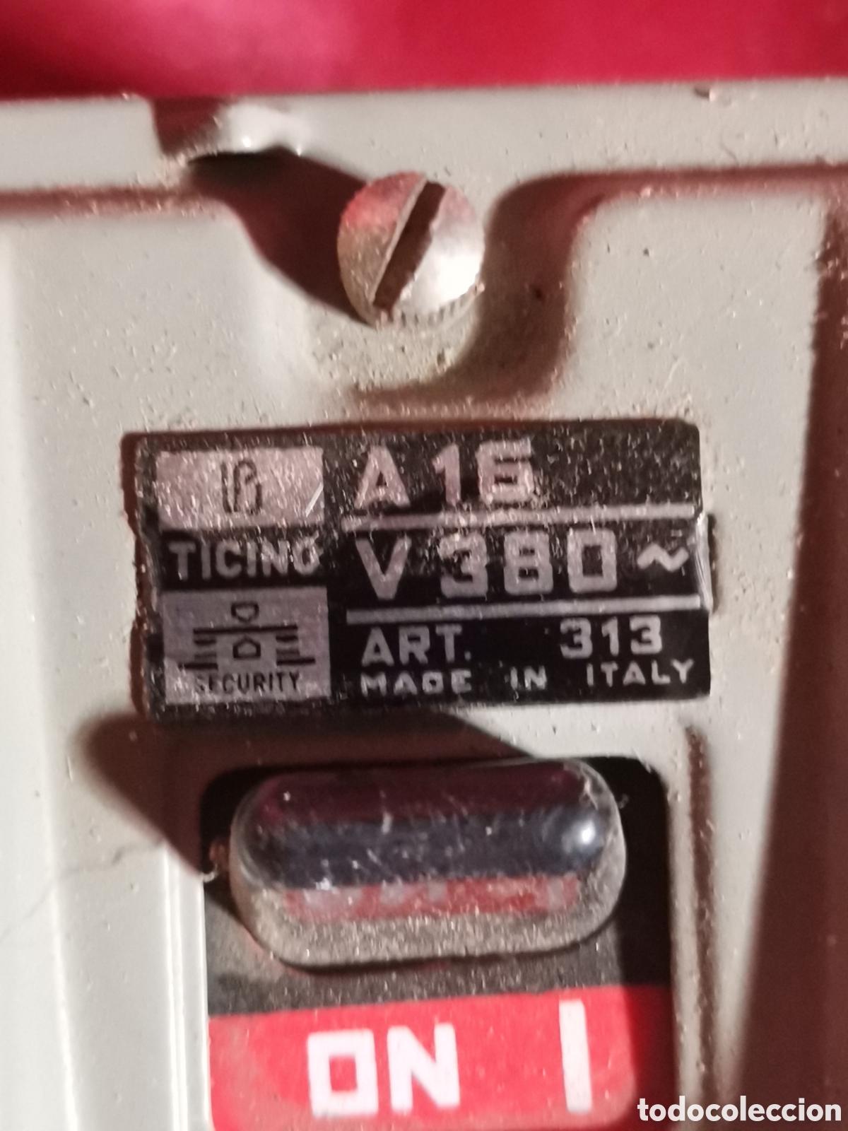 Antig&uuml;edades: Interruptor ticino 313 380v - Foto 2