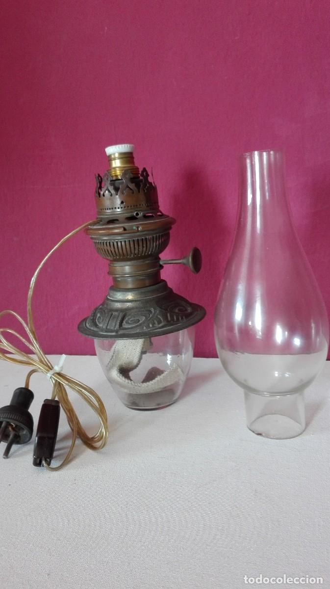 Antig&uuml;edades: ANTIGUO QUINQUE ADAPTADO PARA LUZ - Foto 8