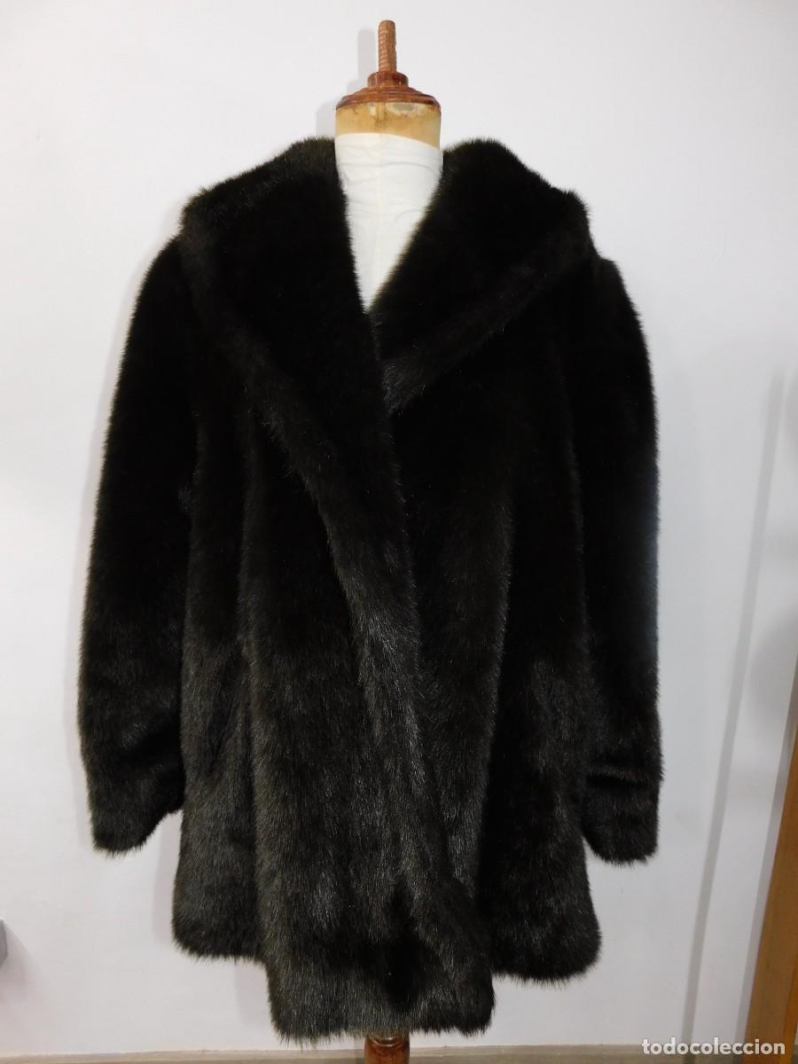 Antig&uuml;edades: ABRIGO DE VIS&Oacute;N 3/4 MARR&Oacute;N OSCURO - Foto 1