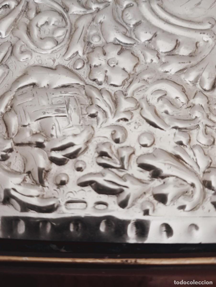 Antig&uuml;edades: CAJA PARA LAPICES, ETC, DE PLATA Y MADERA - Foto 3