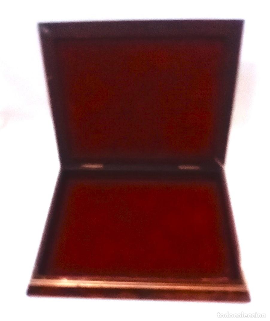 Antig&uuml;edades: CAJA PARA LAPICES, ETC, DE PLATA Y MADERA - Foto 7