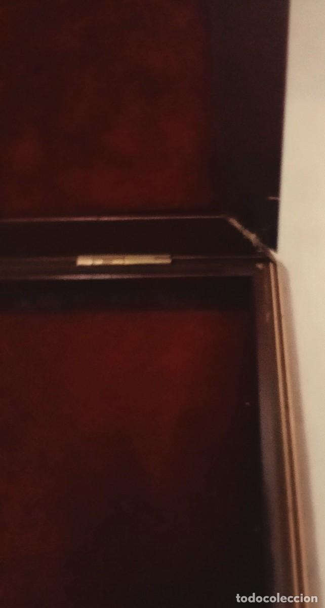 Antig&uuml;edades: CAJA PARA LAPICES, ETC, DE PLATA Y MADERA - Foto 8