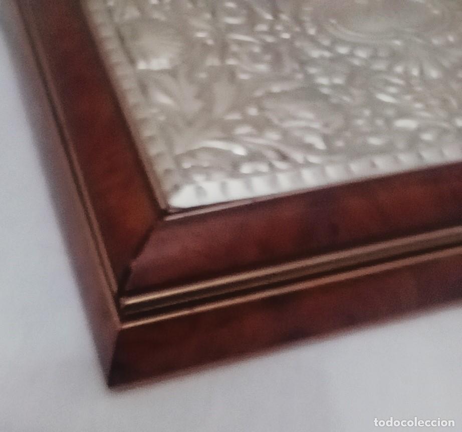 Antig&uuml;edades: CAJA PARA LAPICES, ETC, DE PLATA Y MADERA - Foto 9