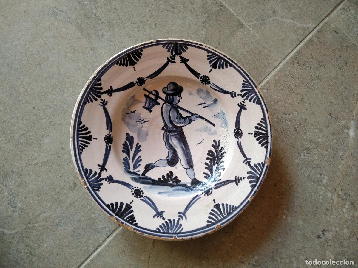 Antig&uuml;edades: Plato ceramica popular - Foto 1