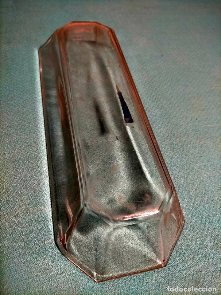 Antig&uuml;edades: Bandeja antigua de cristal rectangular - Foto 4