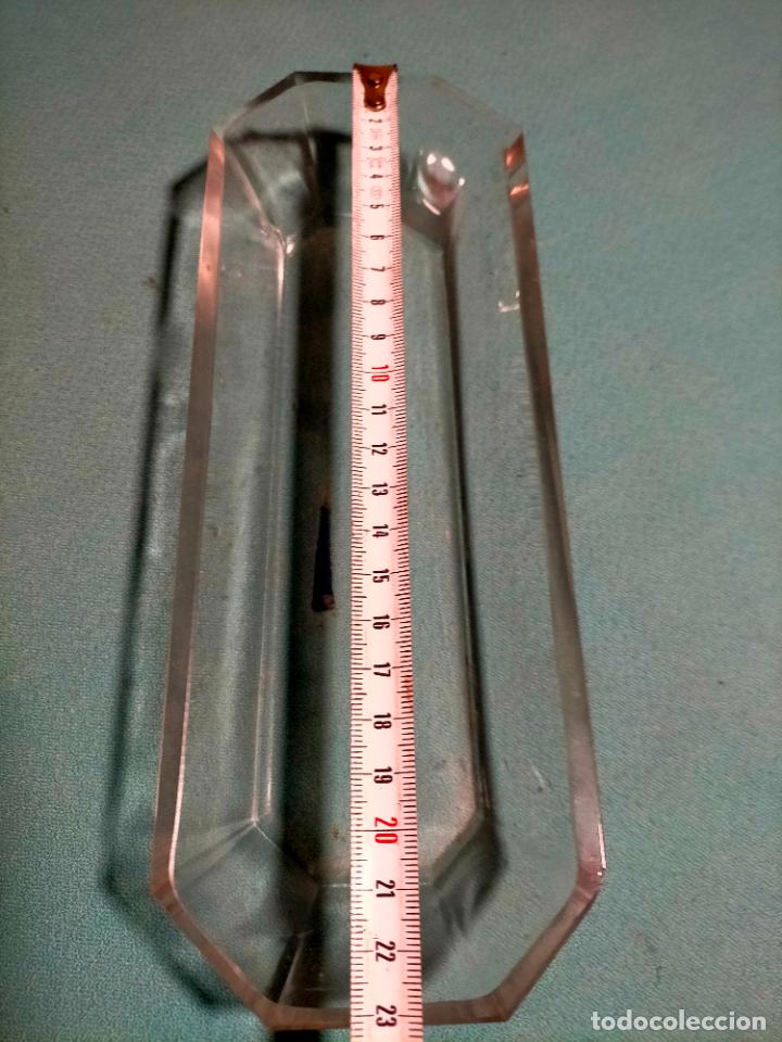 Antig&uuml;edades: Bandeja antigua de cristal rectangular - Foto 6