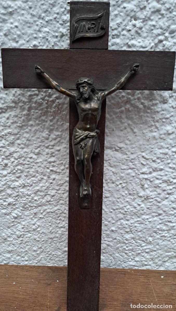 Antig&uuml;edades: CRUCIFIJO FINALES DEL SIGLO XIX - Foto 1