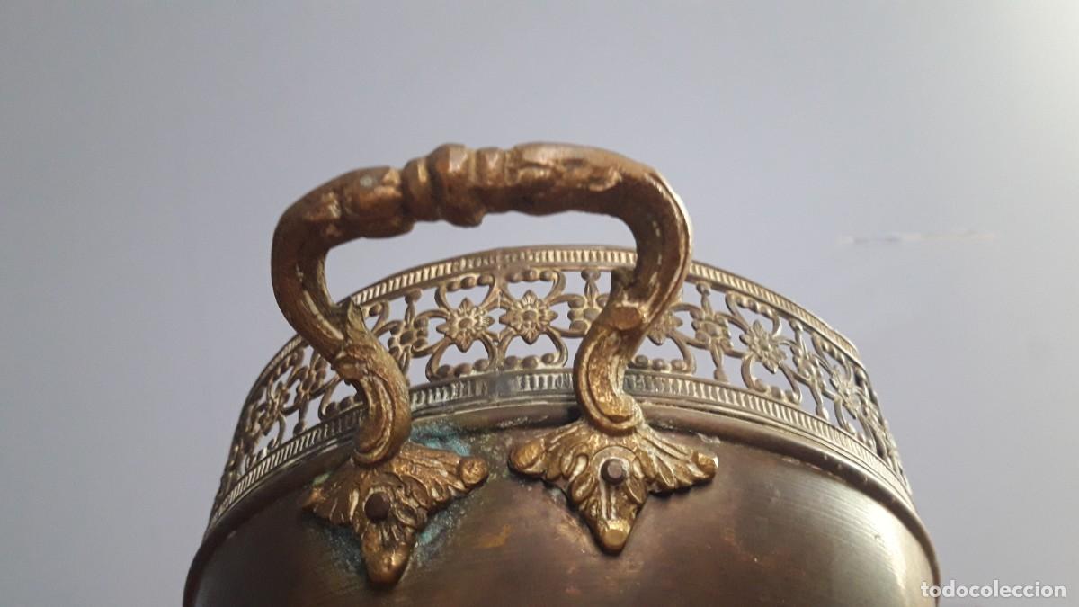 Antig&uuml;edades: CENTRO DE MESA DE BRONCE. FINALES DEL XIX. - Foto 2