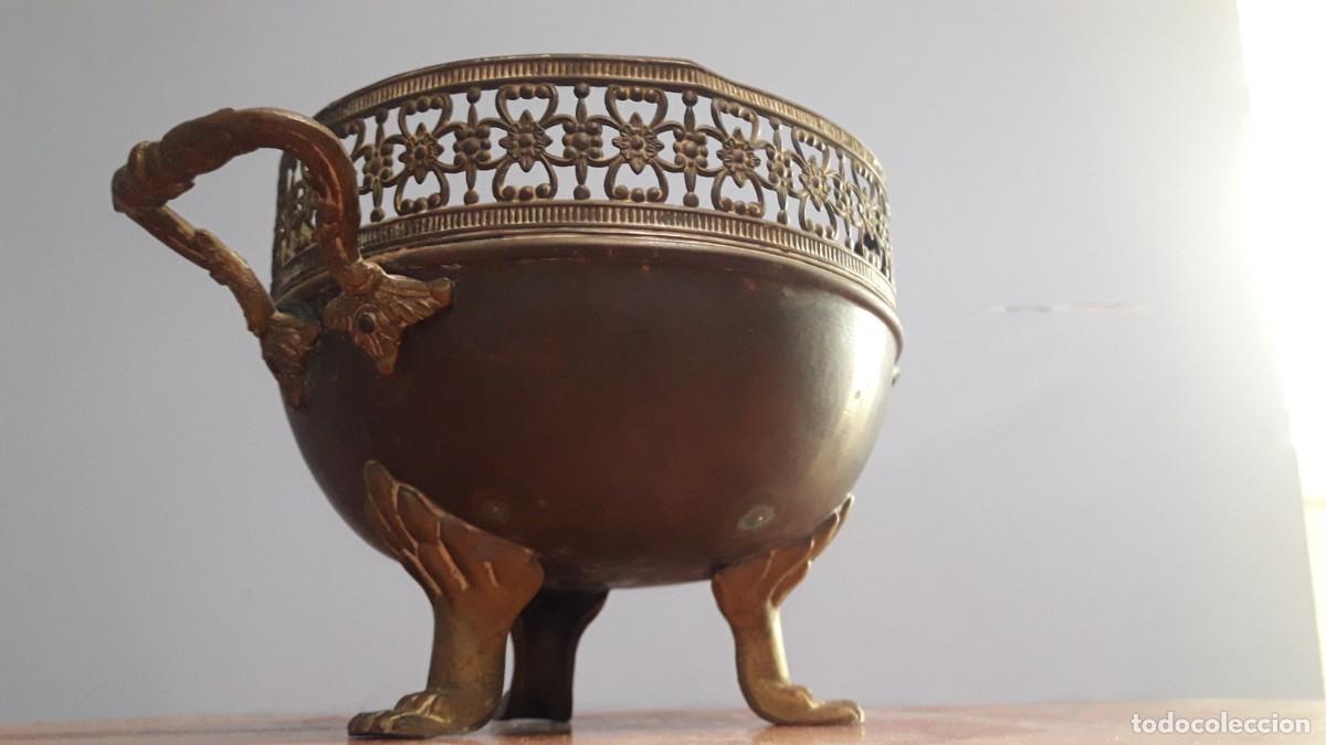 Antig&uuml;edades: CENTRO DE MESA DE BRONCE. FINALES DEL XIX. - Foto 6
