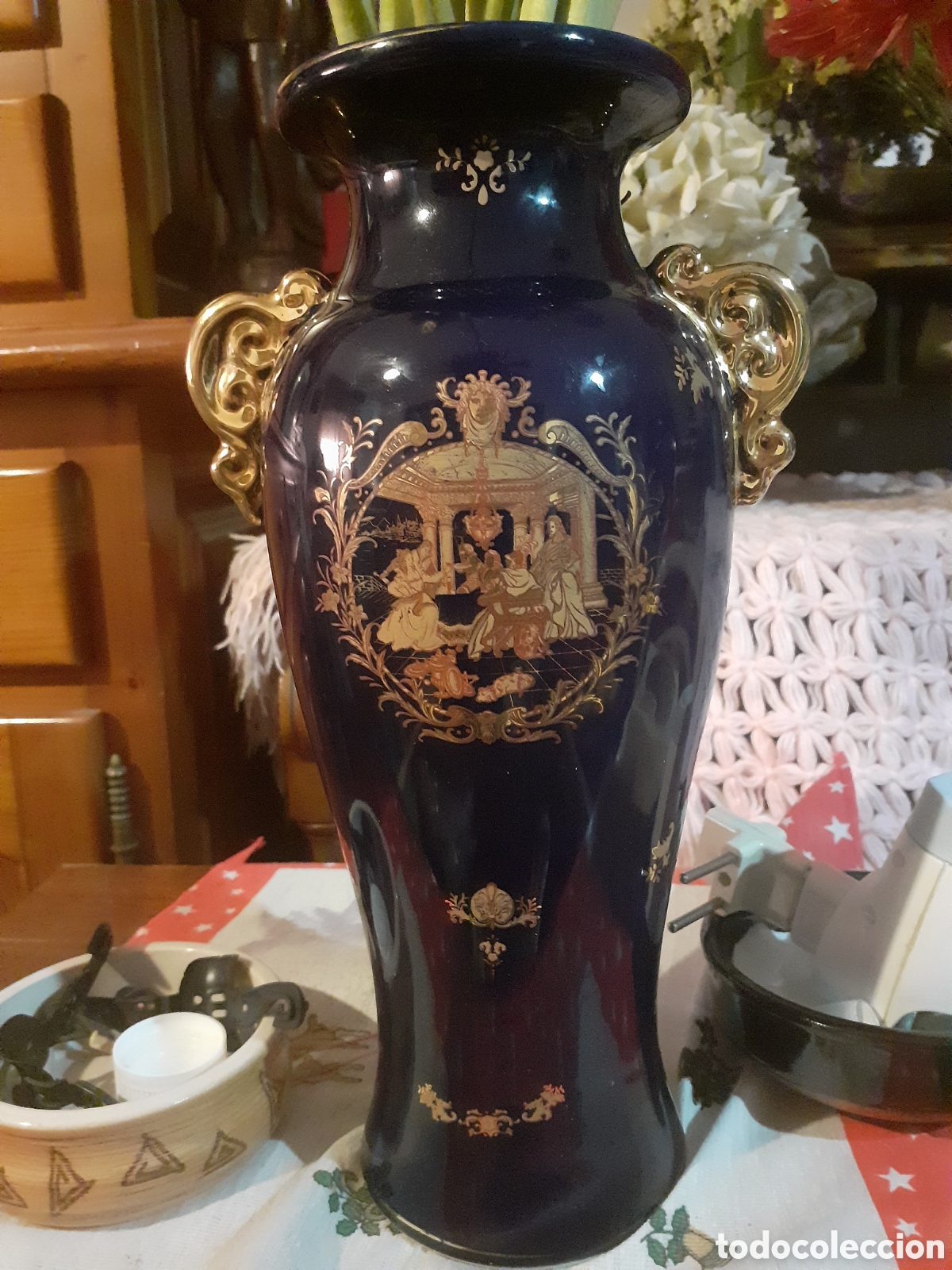Antig&uuml;edades: Florero Limoges Venetian Lagoon - Foto 1