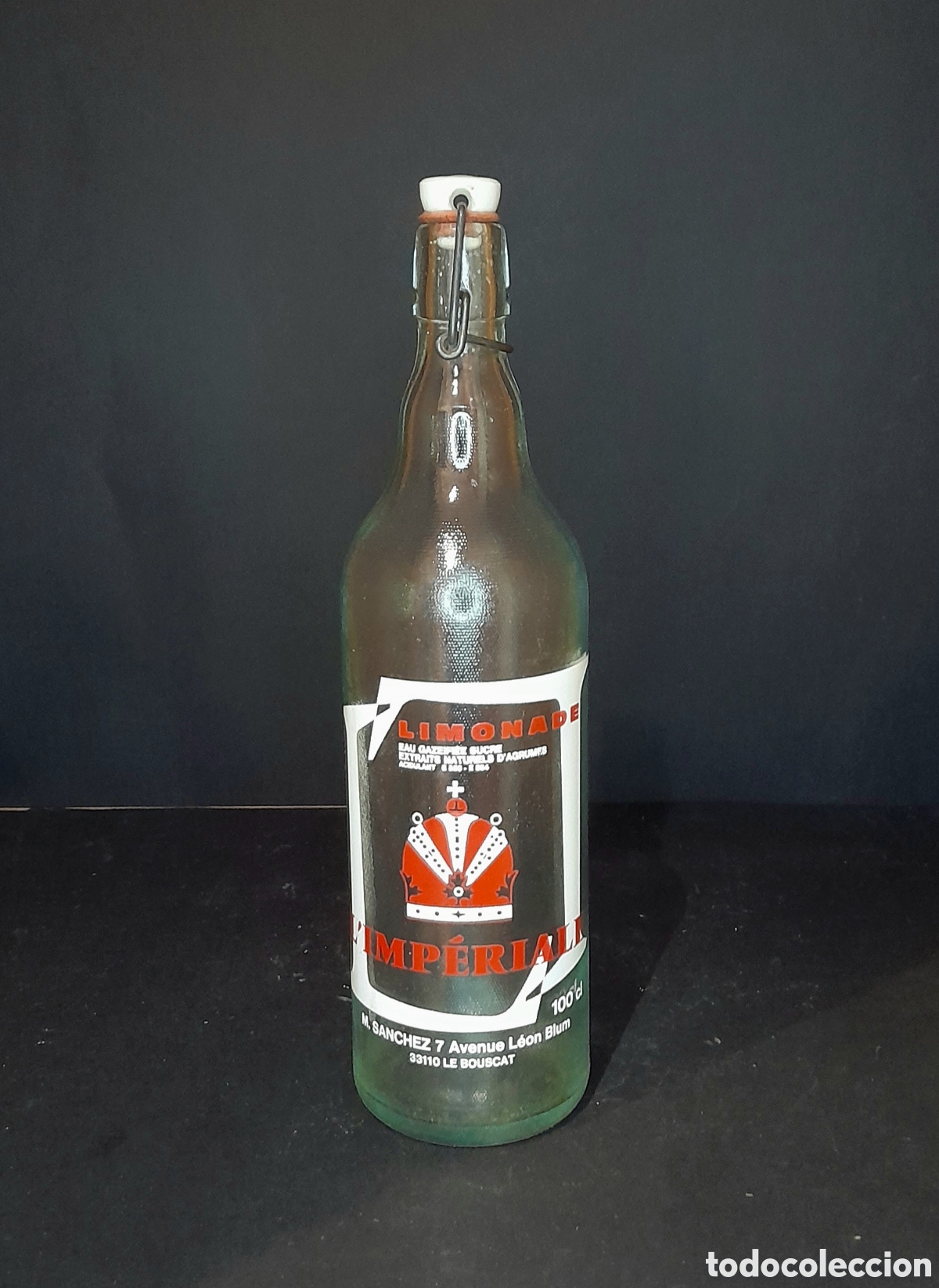 Antig&uuml;edades: Botella de limonada antigua. - Foto 1