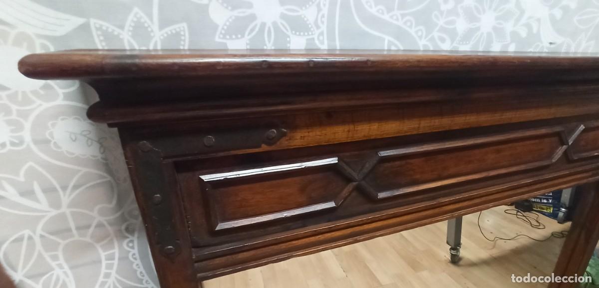 Antig&uuml;edades: Espejo madera maciza r&uacute;stico. - Foto 3