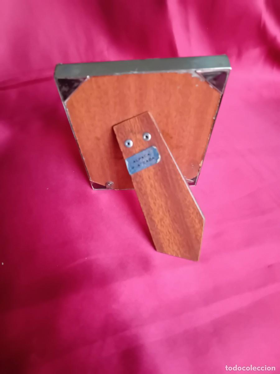 Antig&uuml;edades: Portafotos rectangular de alpaca plateada - Foto 2